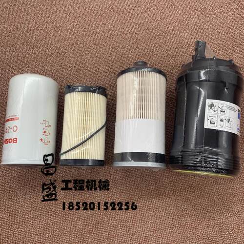 挖掘机柳工LG920E新款机油滤芯 柴油滤芯 油水分离器纸柴滤滤清器