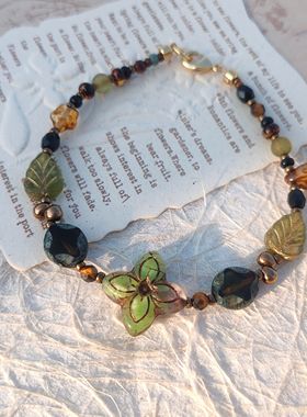 手链系列 | 自留超美进口捷克琉璃蝴蝶手链女生礼物