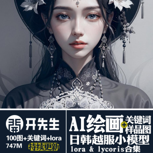 AI绘画StableDiffusion样图+关键词+lora+lycoris:日韩越服装饰品