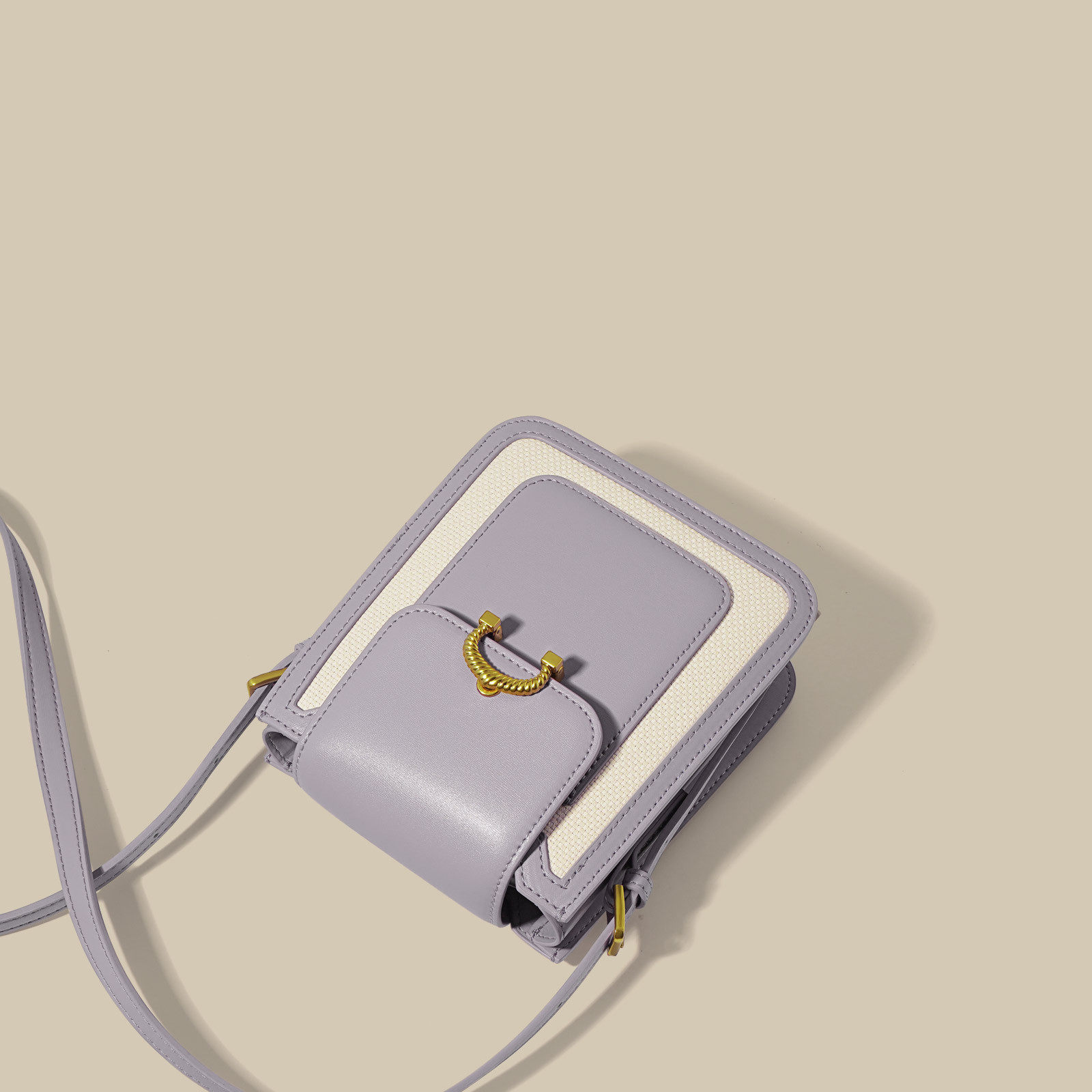 新款拼色手机包2024春款简约撞色迷你单肩斜挎包马卡龙色小方包