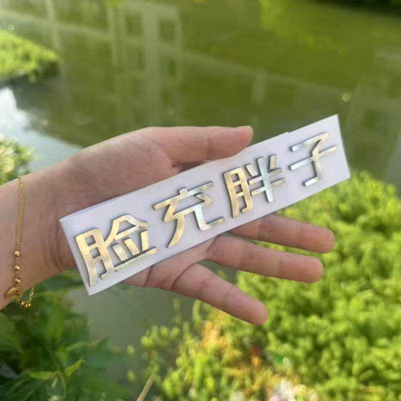 不锈钢材质定制车尾标