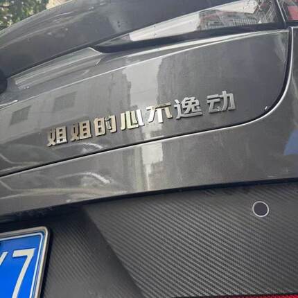 长安逸动不动不锈钢金属哥哥姐姐的心不逸动气自定义个性搞笑车贴