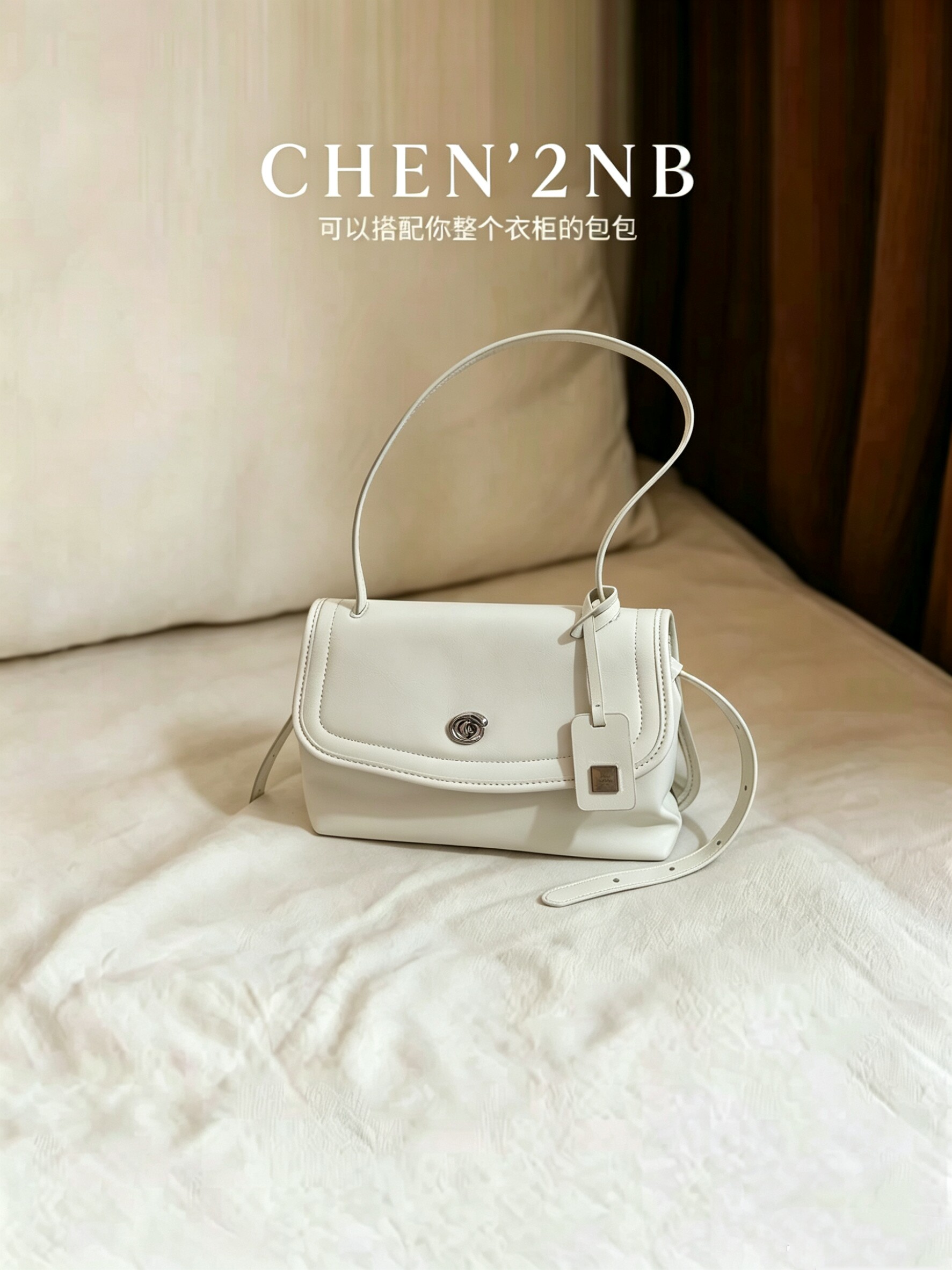 Chen’2nb云裳邮差包包女款夏季粉色日常通勤百搭单肩斜挎大包图片