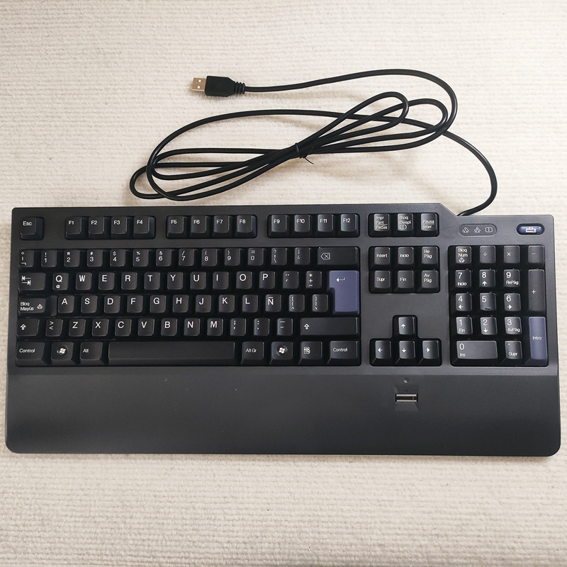 适用于惠普拉丁西班牙USB有线键盘巧克力按键超薄静音无线