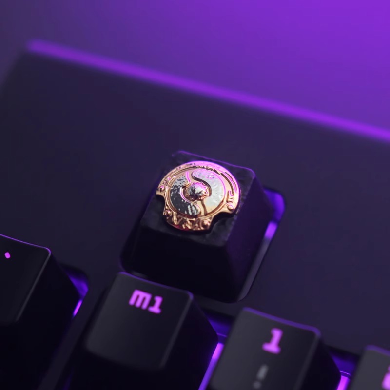 键石DOTA2刀塔游戏外设周边不朽盾冠军盾 机械键盘锌铝合金属键