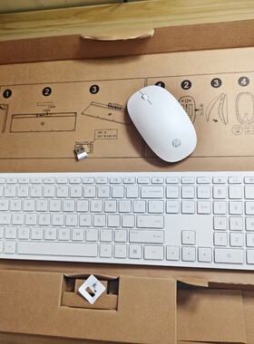 全新HP/惠普HSAP003K NVY薄锐高端无线键盘鼠标套装AH0G充电金属