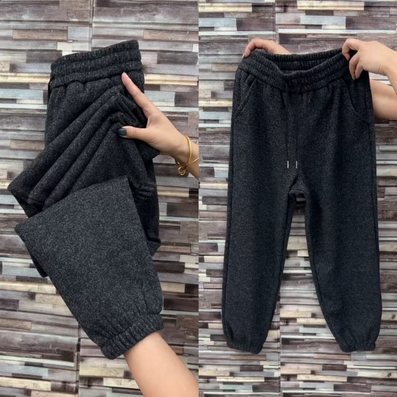 束脚加厚休闲裤女宽松显瘦哈伦裤