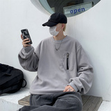 2025秋冬装摇粒绒套头衫卫衣长袖保暖抓绒W209P45，男装棉衣，电商C323
