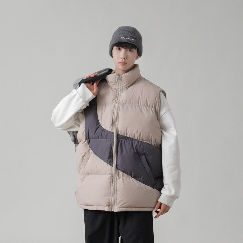 2025冬装撞色棉马甲男款冬季背心马夹  MJ02P75图片