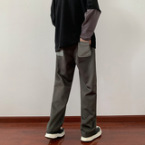 2025秋装直筒休闲裤男宽松显瘦长裤运动裤AKK38P55灰，女装休闲裤，电商C323