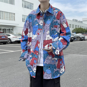 2025秋装男装长袖花衬衫 C207P40图片