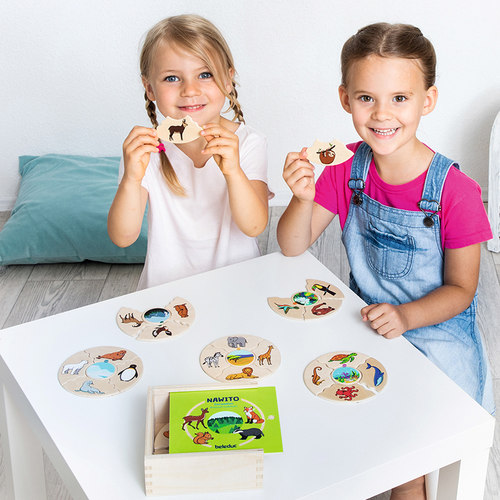 Beleduc/贝乐多趣味配对木制拼图