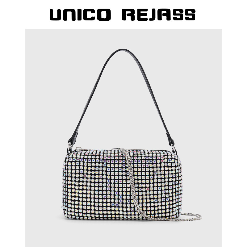 包包女包2025秋冬新款水钻包包女生生日礼物时尚满钻手拎腋下包包