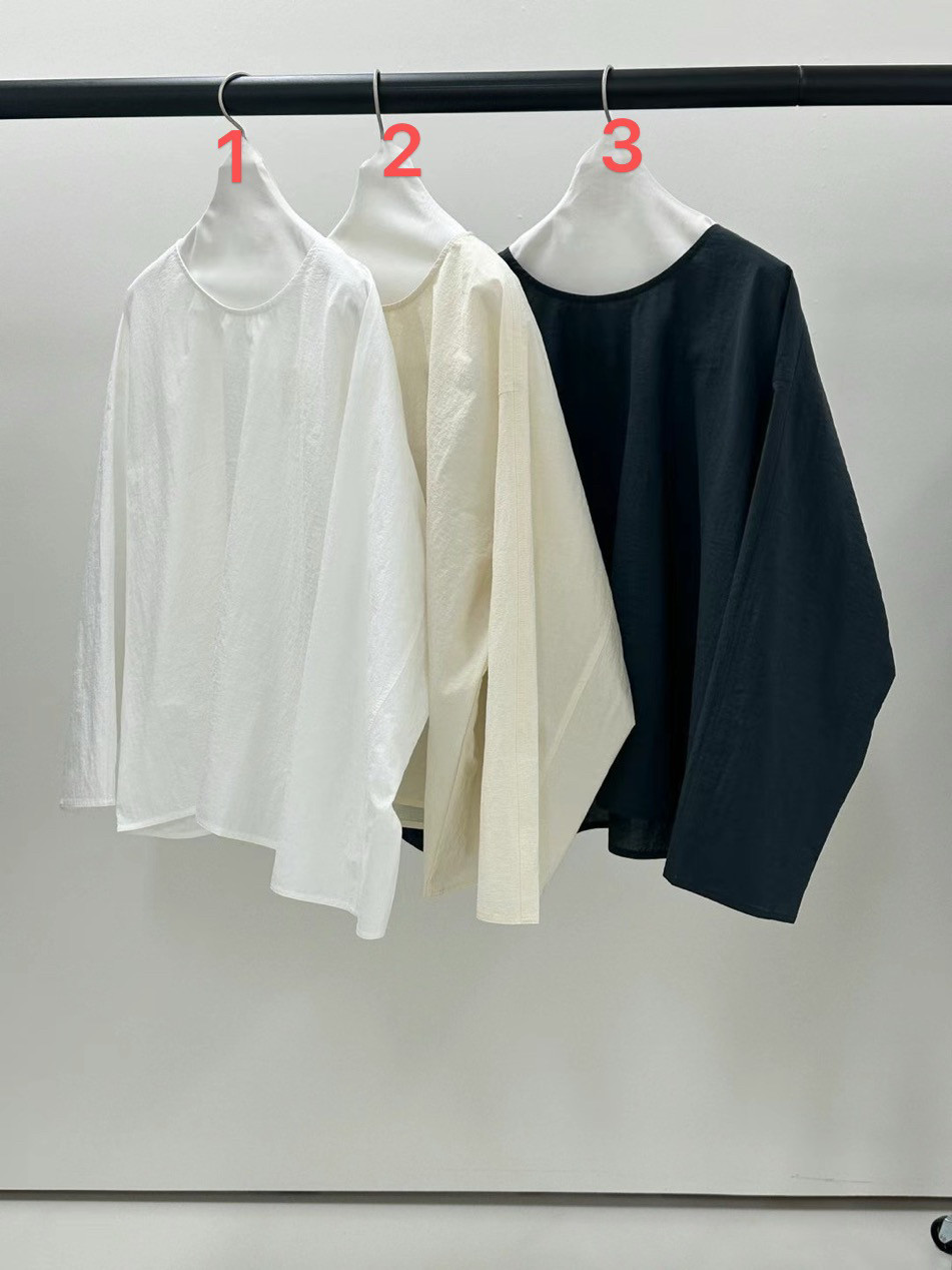 ARCHITEKT韩国东大门代购2024秋季新品圆领简约上衣
