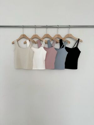 韩国东大门2026春季新品2nd GATE时尚百搭圆领无袖背心吊带