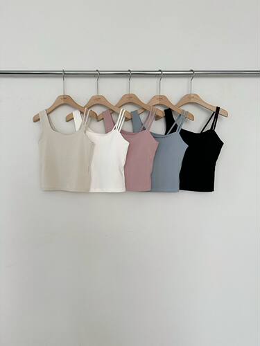 韩国东大门2026春季新品2nd GATE时尚百搭圆领无袖背心吊带