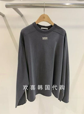 韩国东大门2025秋季新品SELECT MARKET简约休闲百搭小字母上衣