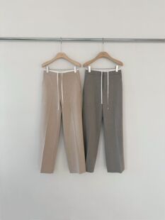 打折款 韩国东大门代购2026新品2nd GATE直筒宽腿侧绑带休闲裤女
