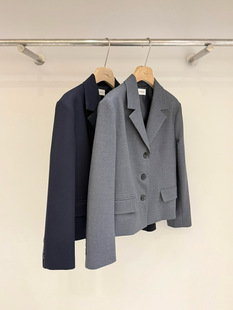 韩国东大门2026春季新品TOOGOOD时尚百搭翻领短款西装外套