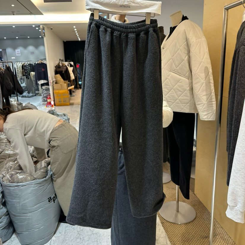 韩国东大门2026春新款ARTISANAL时尚百搭松紧腰抽绳休闲裤卫裤