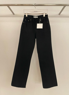 韩国东大门2026春新ARTISANAL时尚百搭高腰显瘦直筒加绒牛仔裤161