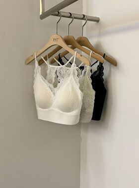 韩国东大门2026夏新TWENTY FOUR SEVEN24/7美背蕾丝胸垫内衣吊带