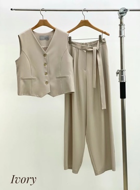 Neutra 韩国东大门代购2025春夏新款马甲休闲裤套装