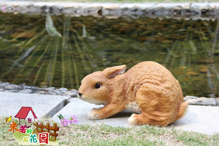庭院仿真大兔子树脂动物园林景观