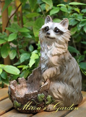 庭院创意仿真可爱风动物田园摆件