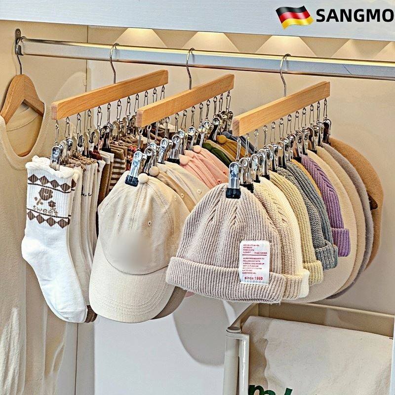 帽子收纳神器挂钩家用多夹子学生宿舍挂鸭舌帽子棒球帽整理置物架