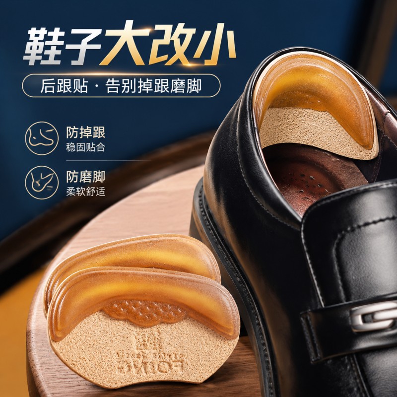 鞋跟后跟贴脚后跟防磨脚大改小神器2026新款高跟鞋皮鞋男鞋半码垫