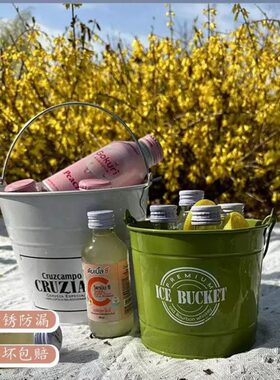 冰桶户外不锈钢酒吧商用高级感KTV扎啤饮料啤酒桶户外家用铁桶