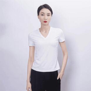 莫代尔棉打底短袖 阿玛施女装 t恤上衣 素面基础款 新款 正品 2026夏季