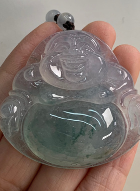 天然A货缅甸翡翠 佛公 尺寸 : 45.7-49.5-11.6