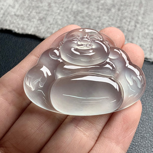 34.9 天然A货缅甸翡翠 佛公 尺寸 5.9 46.9