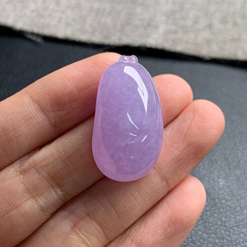 天然A货缅甸翡翠 紫罗兰福瓜 尺寸 : 27.6-15.3-10.7