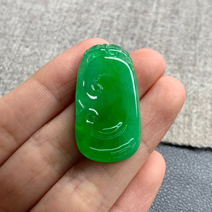 17.8 天然A货缅甸翡翠 33.8 尺寸 3.4 如意