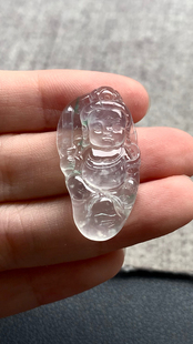 16.4 天然A货缅甸翡翠 31.2 尺寸 4.1 虚空藏菩萨