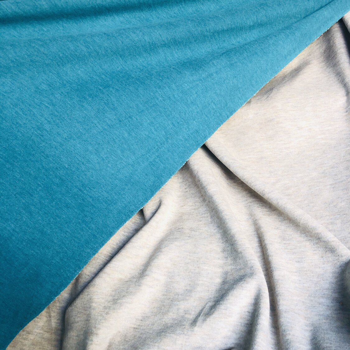 蚕丝ab奥绒花青色显白色宽幅1.8米男女修身显瘦保暖面料一米包邮