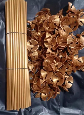 白色透明杆拖32CM气球托杆支架金色气球杆托全新料金属质感气球