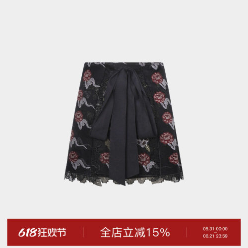 新中式、龙蕾丝刺绣花片透视性感、前后都可