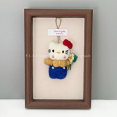 多尼古乐尼泊尔手工羊毛毡挂件花花少女KT猫玩偶包挂钥匙扣车挂饰