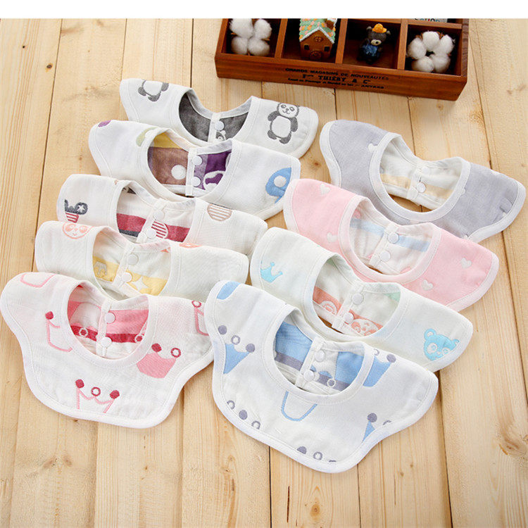 新生的儿婴儿童围脖女宝宝吃饭围嘴纯棉围兜口水巾轻薄夏季天夏日