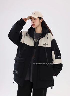 快乐印象23363青少年冬季新款加厚加棉棉衣外套