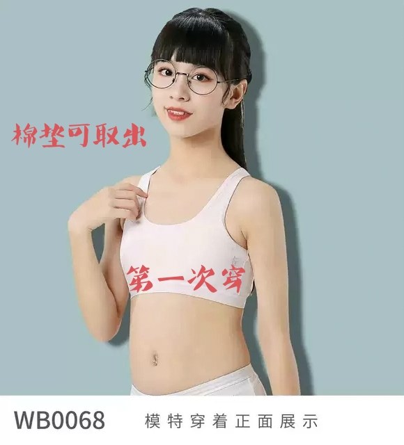 冰雪朵朵WB0068少女发育期初高中生新款纯棉内衣10岁12岁14岁