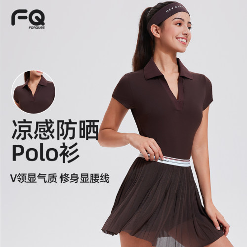 polo衫高级感网球运动风显瘦减龄