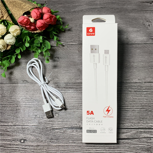 数据线5A闪充 Q12 适用于苹果安卓type c充电线 歌奈 1米