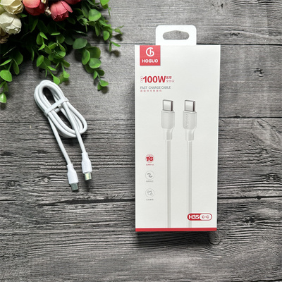 红果 H35 手机数据线 双C线 适用ip15/16 笔记本 typec TO type-c数据线 双typec 手机笔记本通用1米