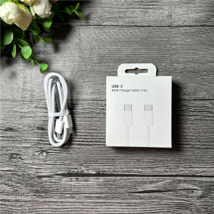 手机通用 适用于苹果15 全兼容闪充线 60w 1米 编织双c线