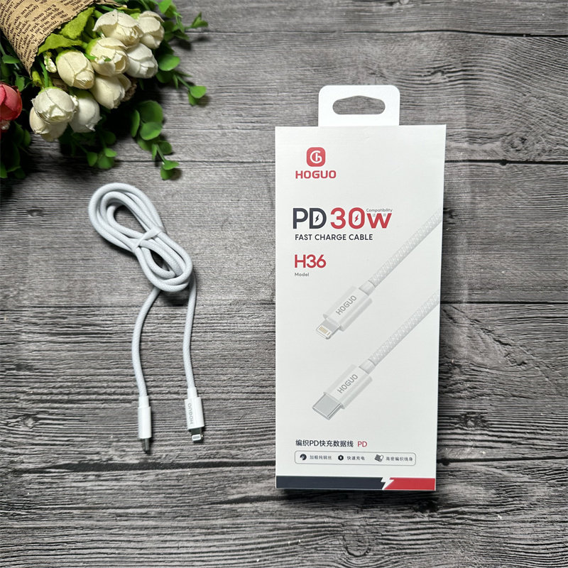 红果 H36 编织 pd线闪充线 适用8-14闪充